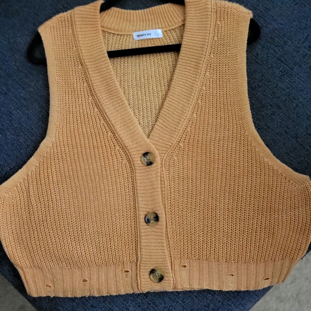 Never worn! Tan vest